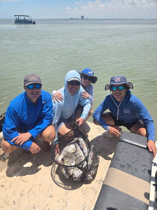 Fish in the box with Capt. Marc