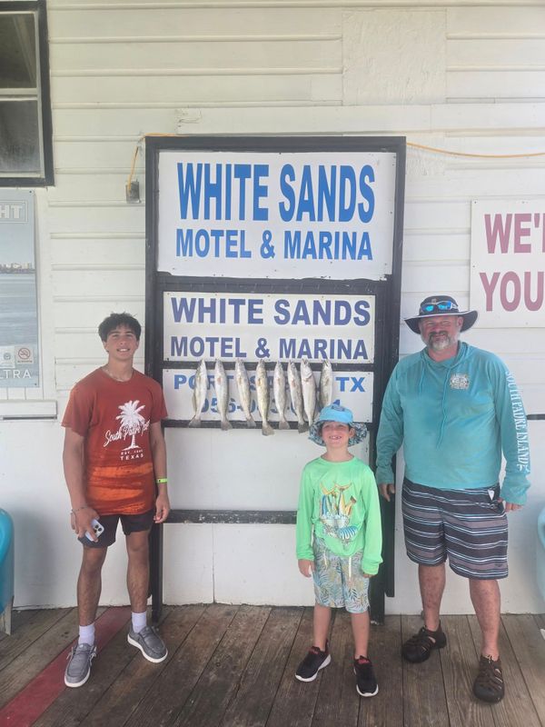 Fish in the box with Capt. Marc