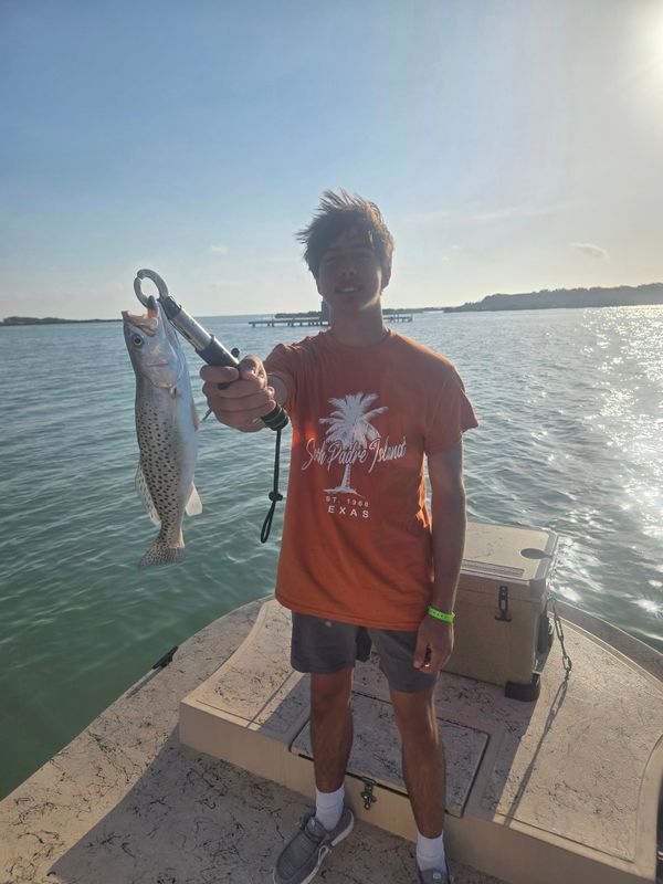 Fish in the box with Capt. Marc