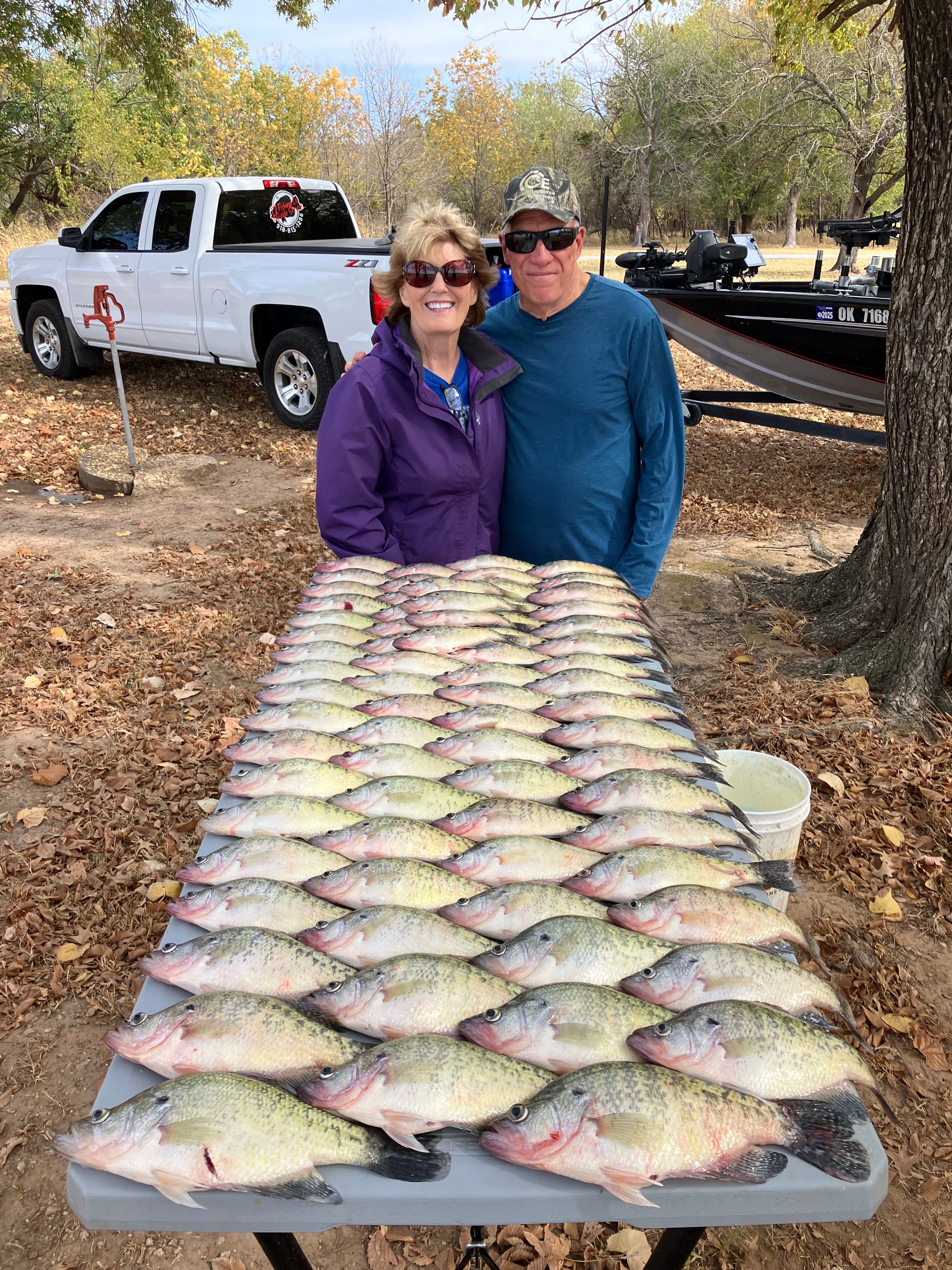 Anglers with 4 big fish caught fishing