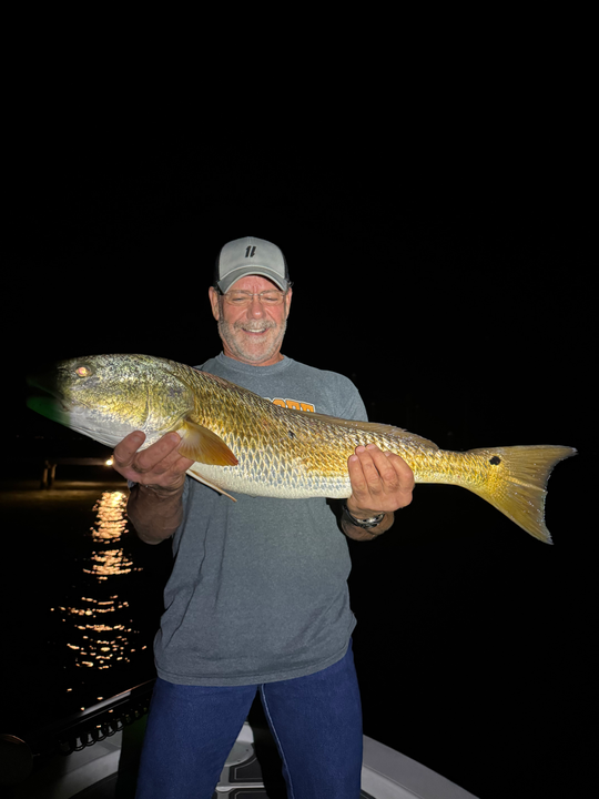 Nice redfish on multiple techniques tonight. Versatile approach pays off!