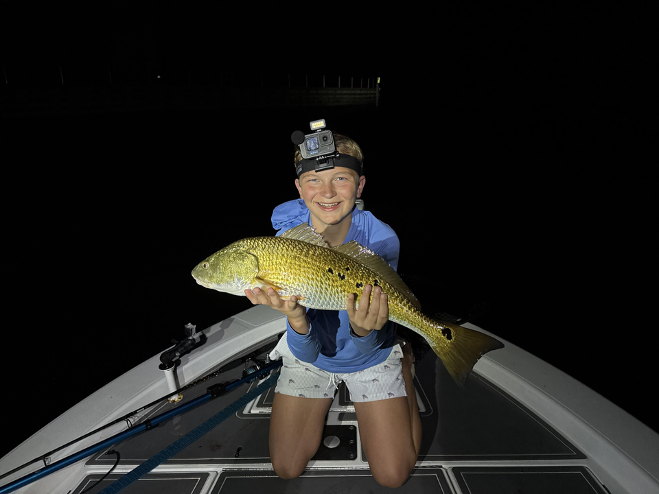 Nice redfish using multiple techniques in clear conditions!