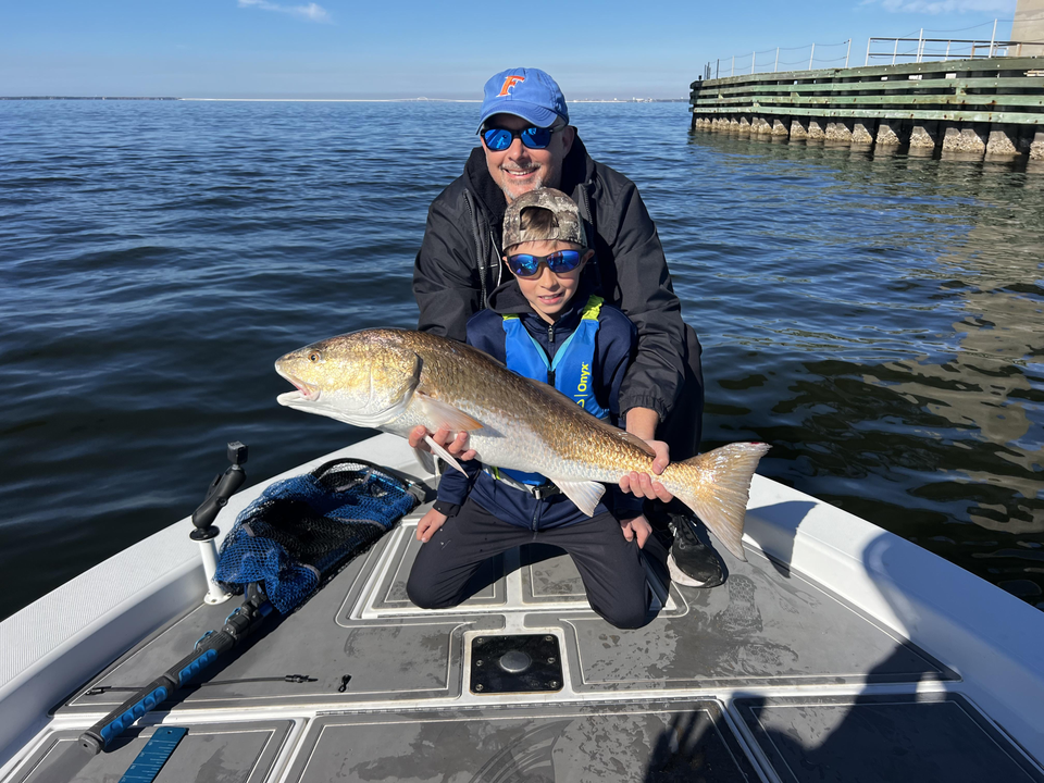 Peaceful day on the lake, with a few good catches.