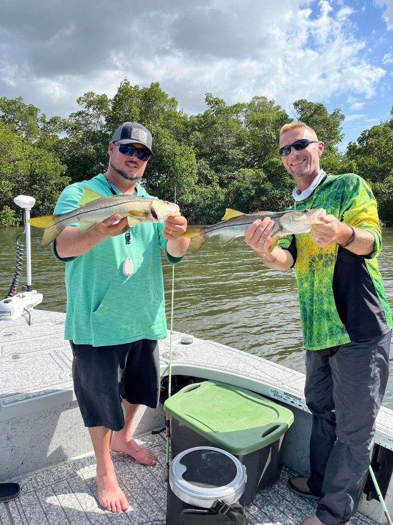 2 snook fish caught while fishing