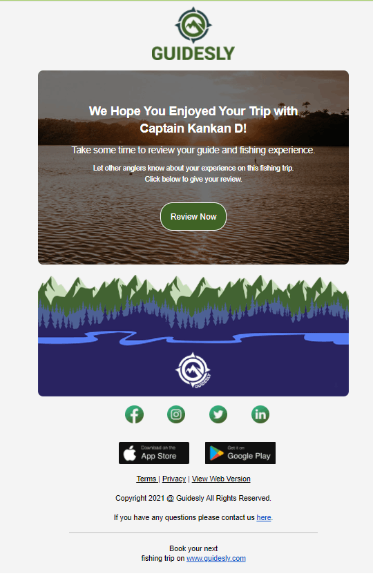 Fishing at an unknown location