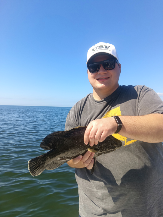 Great catch using jigging and trolling techniques in partly cloudy conditions!
