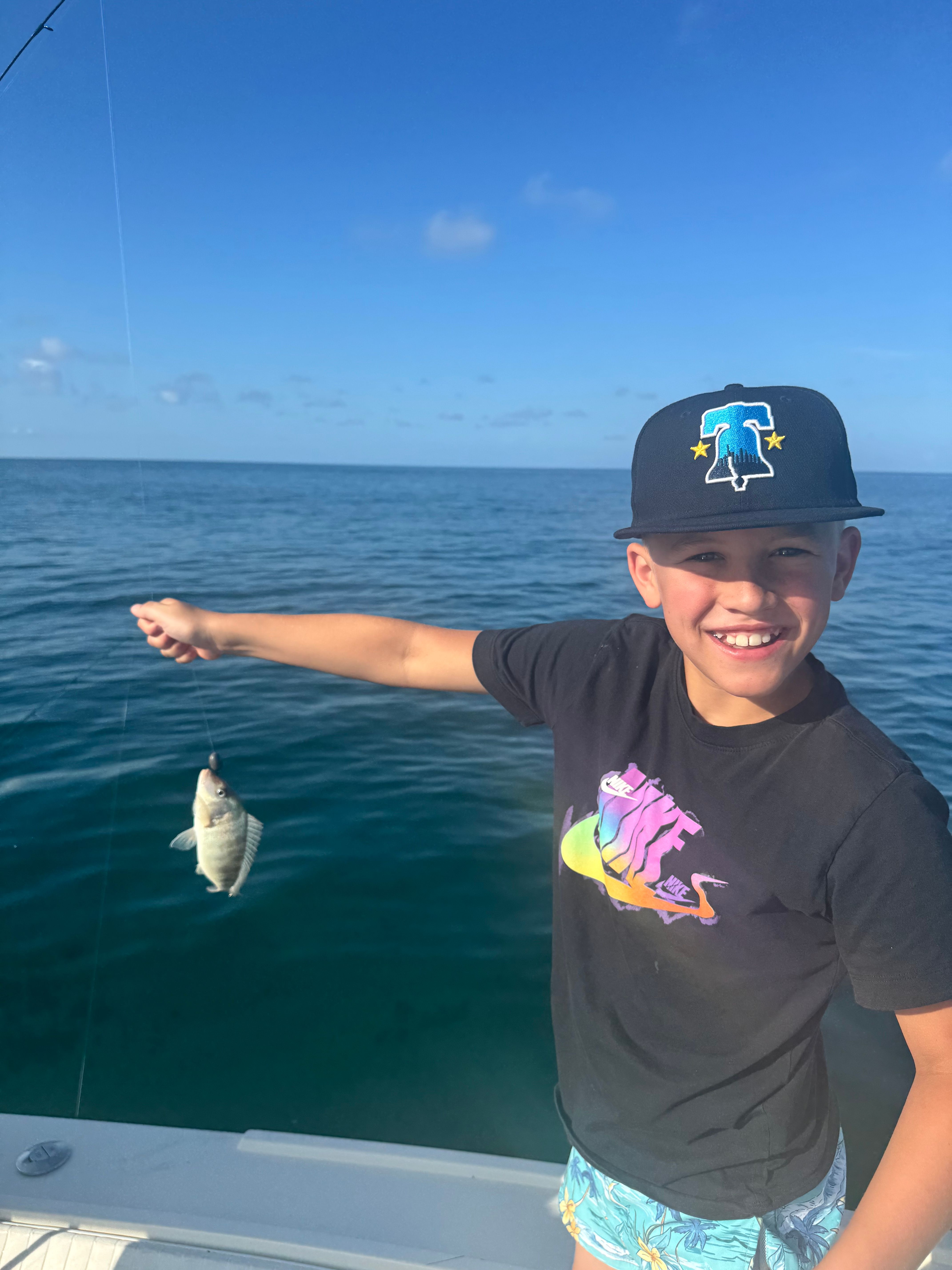 Freshwater fish caught during fishing trip