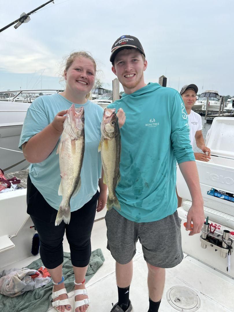 2 fish caught while fishing