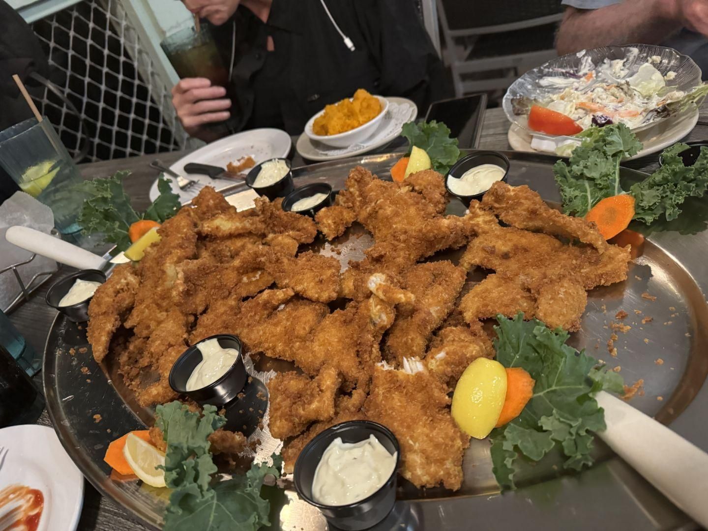 Fishing at an unknown location