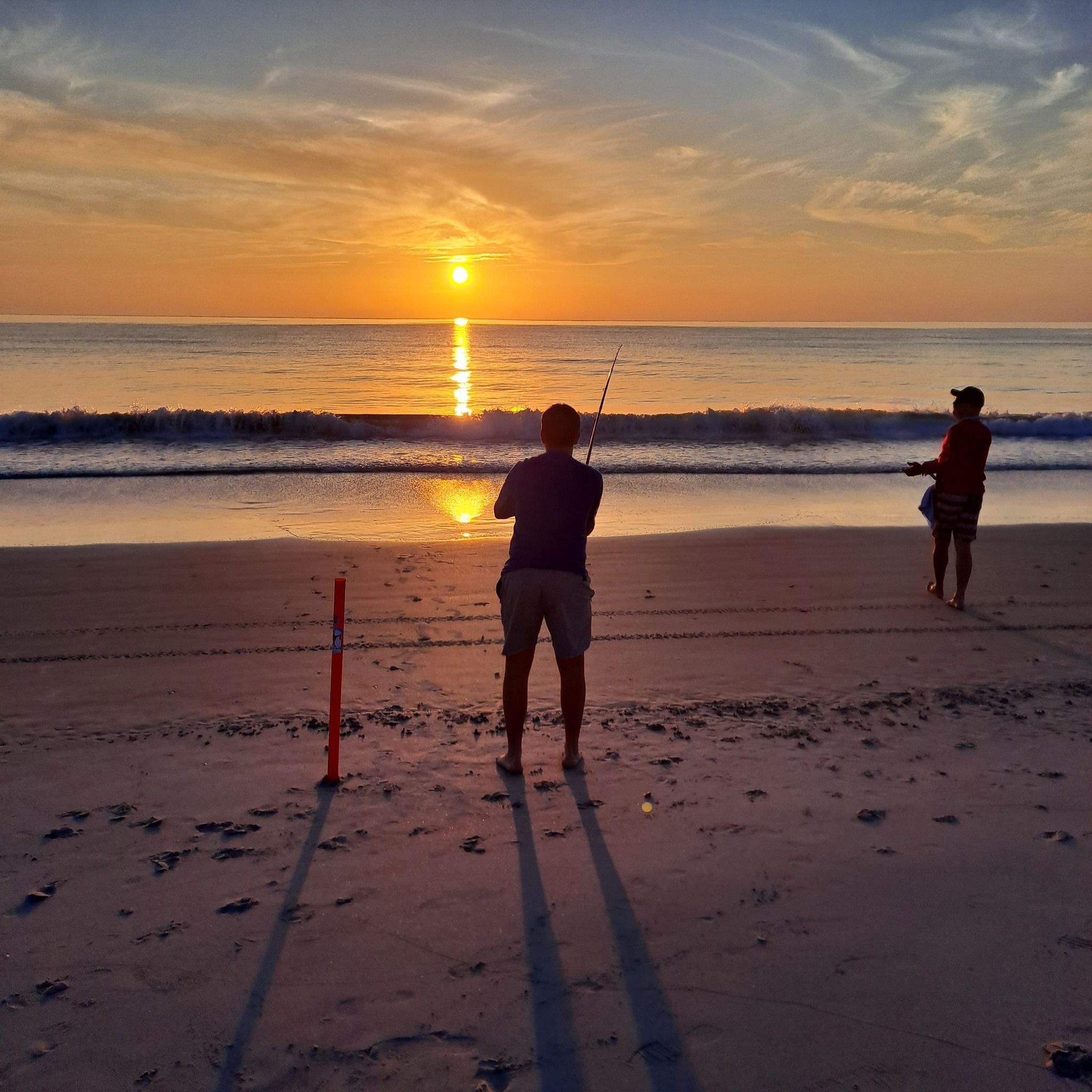 Fishing at an unknown location