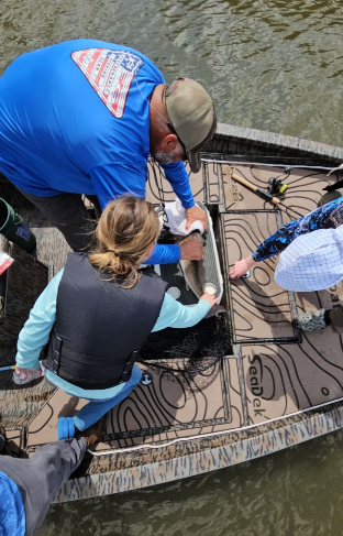 Fishing at an unknown location