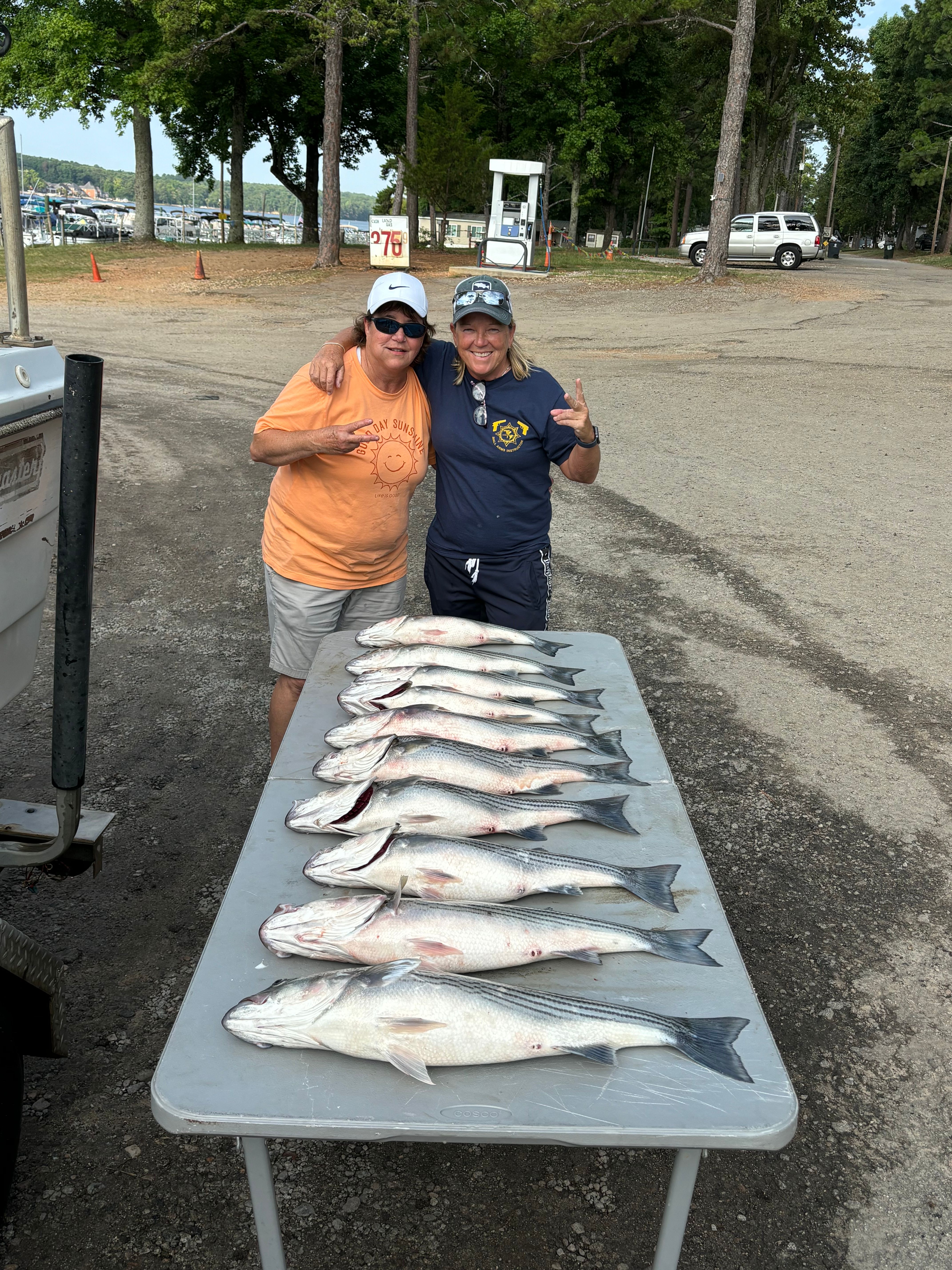 Great fishing day with 4 big fish caught