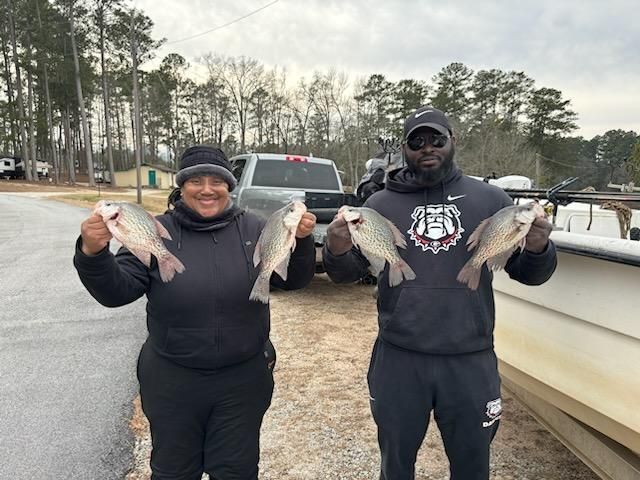 4 fishing catches of small fish in an unknown location