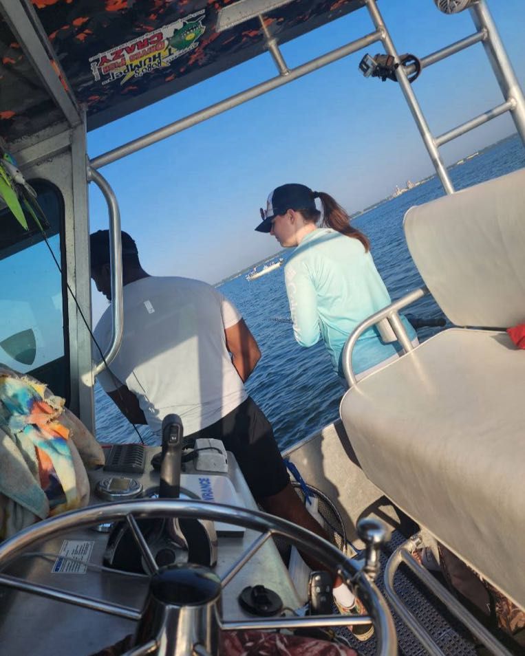 Fishing at an unknown location