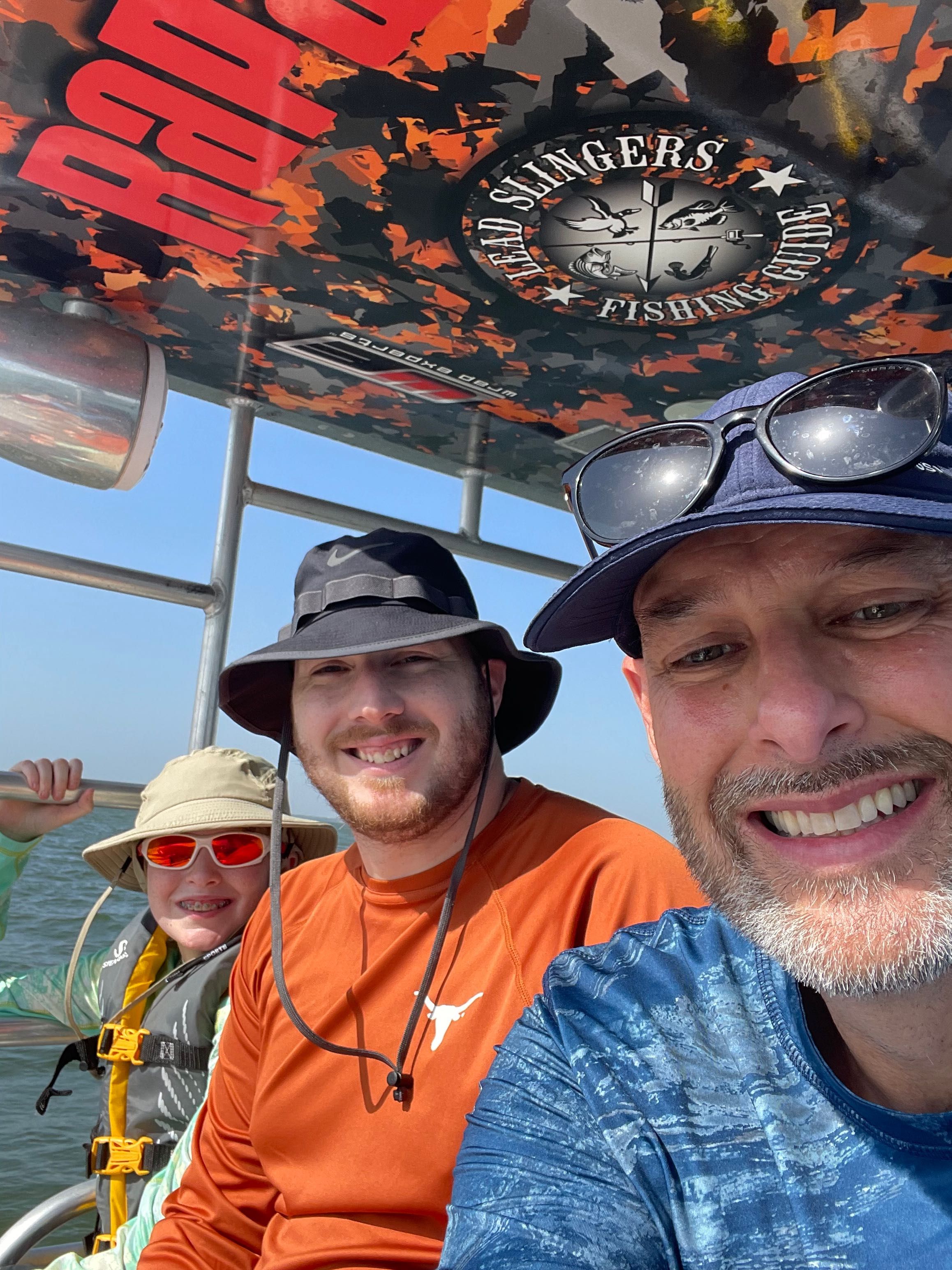 Two people fishing in an unknown location