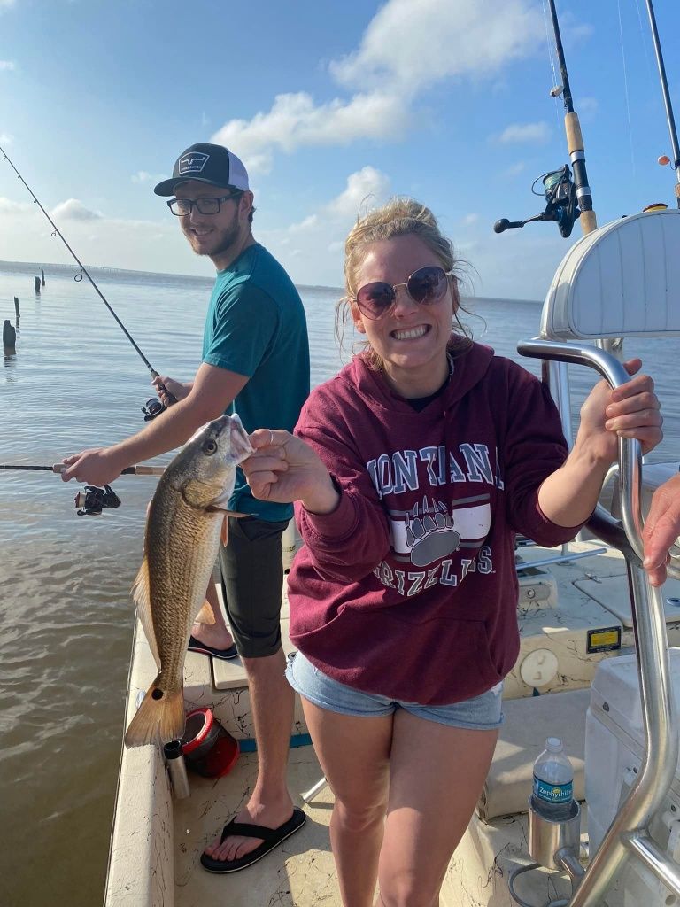 1 big fish caught while fishing