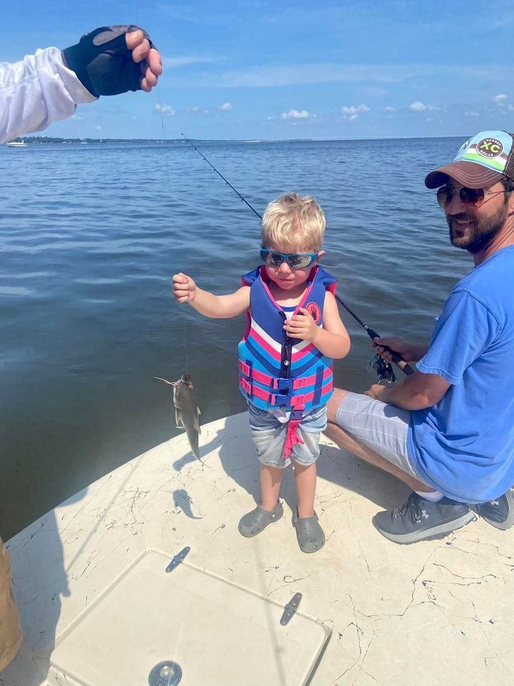 Two people fishing at an unknown location
