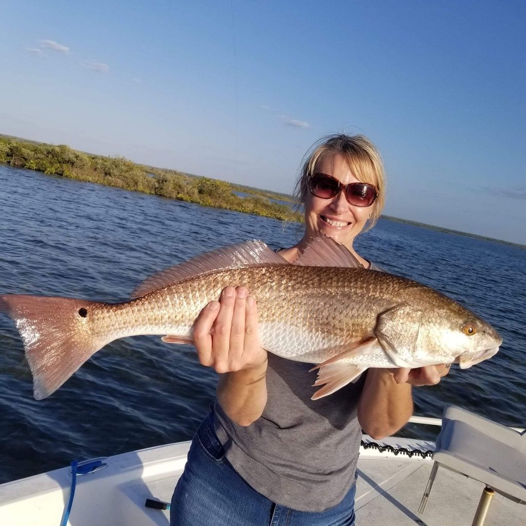 Redfish, 30-inch freshwater fish caught while fishing