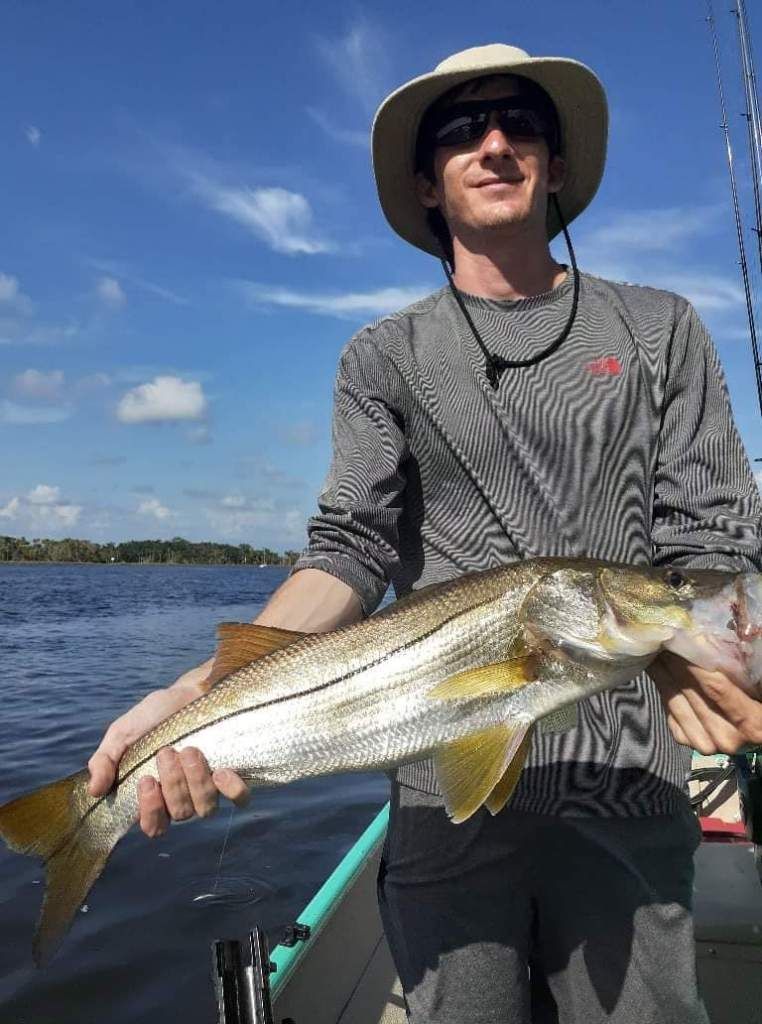 Snook, a 27-inch fish, caught while fishing