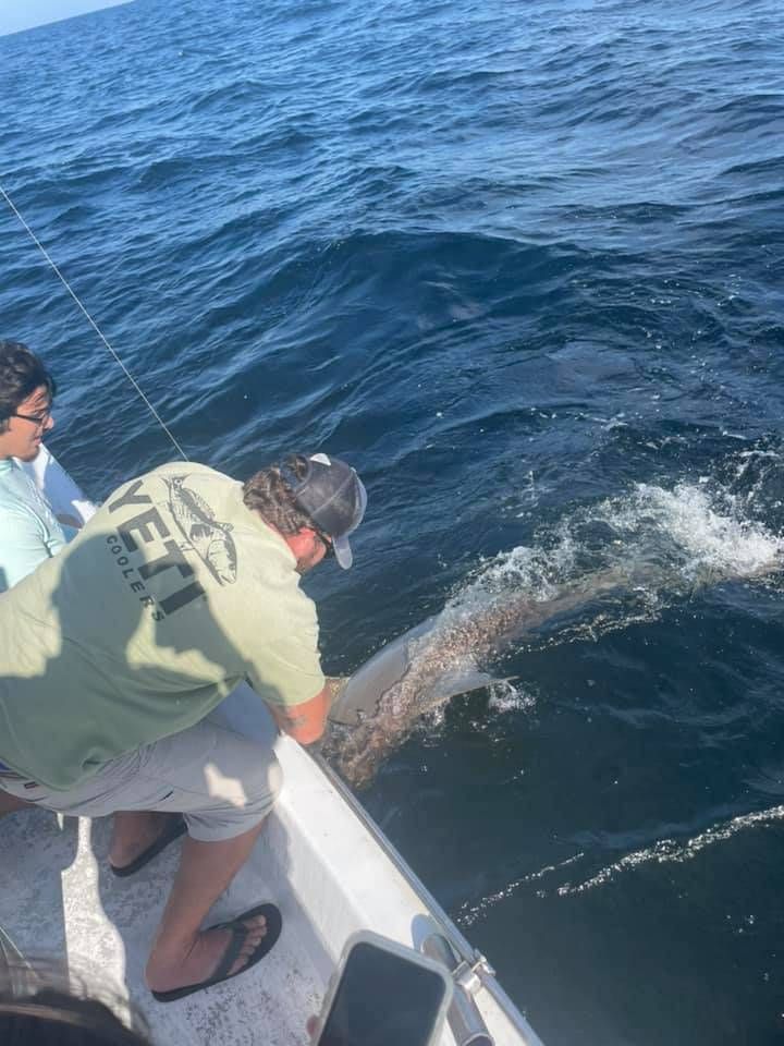 Angler fishing on scenic lake