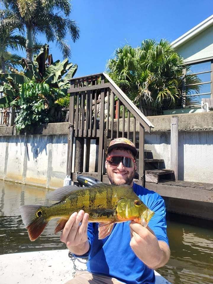 Peacock bass fishing catch