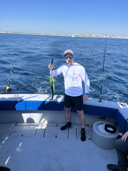 Spending the day out on the open water.