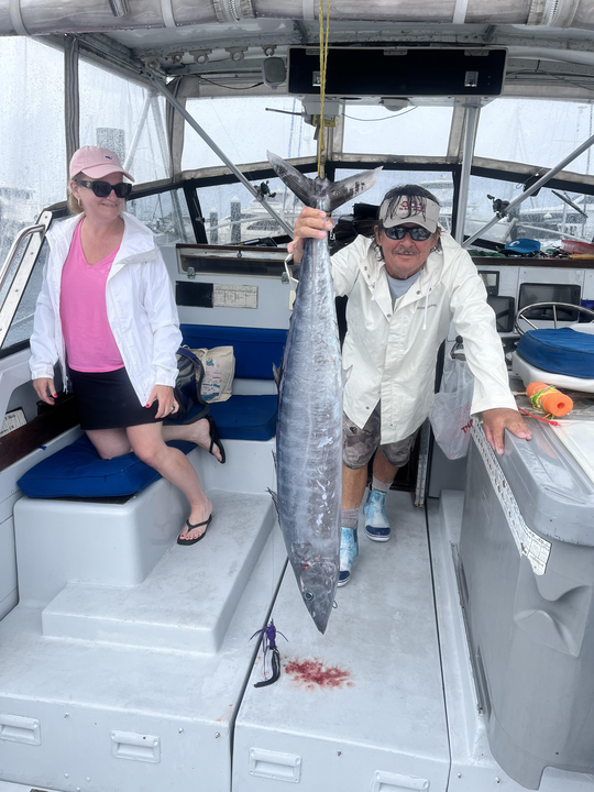 Reeled in a feisty wahoo while out on the water in West Palm Beach, FL!