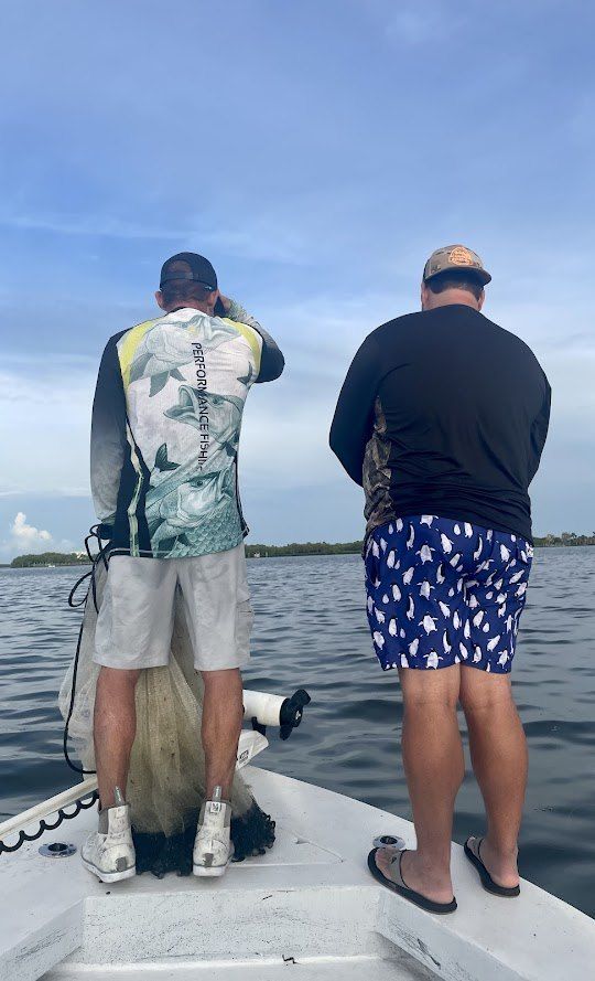 Angler fishing in unknown location