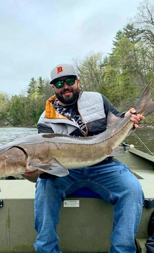 Successful fishing adventure with big fish