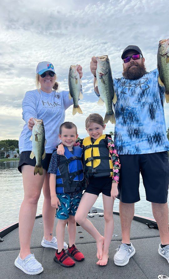 Largemouth bass fishing catch