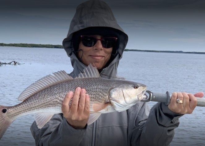 Redfish caught by angler in unknown location