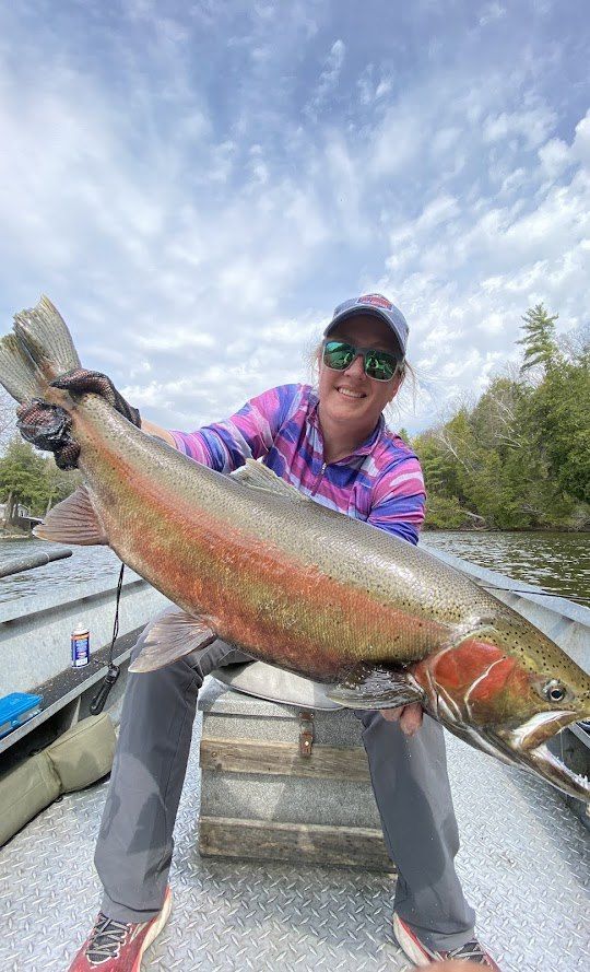 Fishing with a 30-inch fish