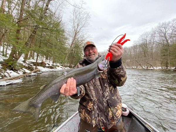 A single fisherman enjoying a great day of fishing