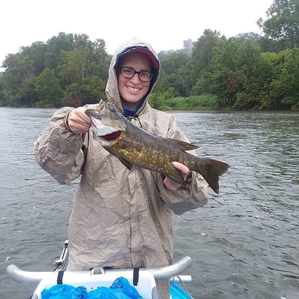 Angler fishing in unknown location