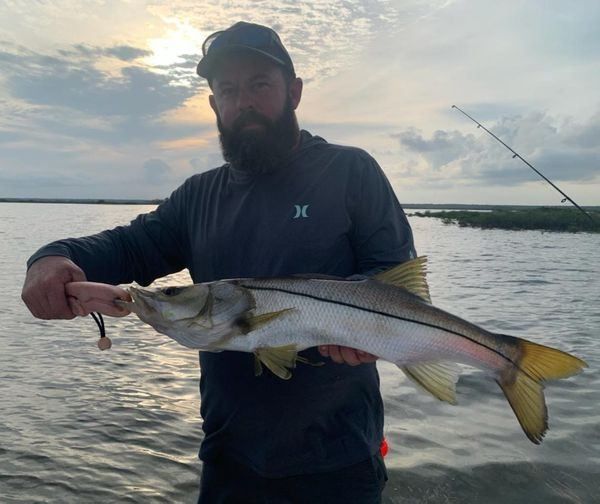 Snook fish caught by angler in unknown location