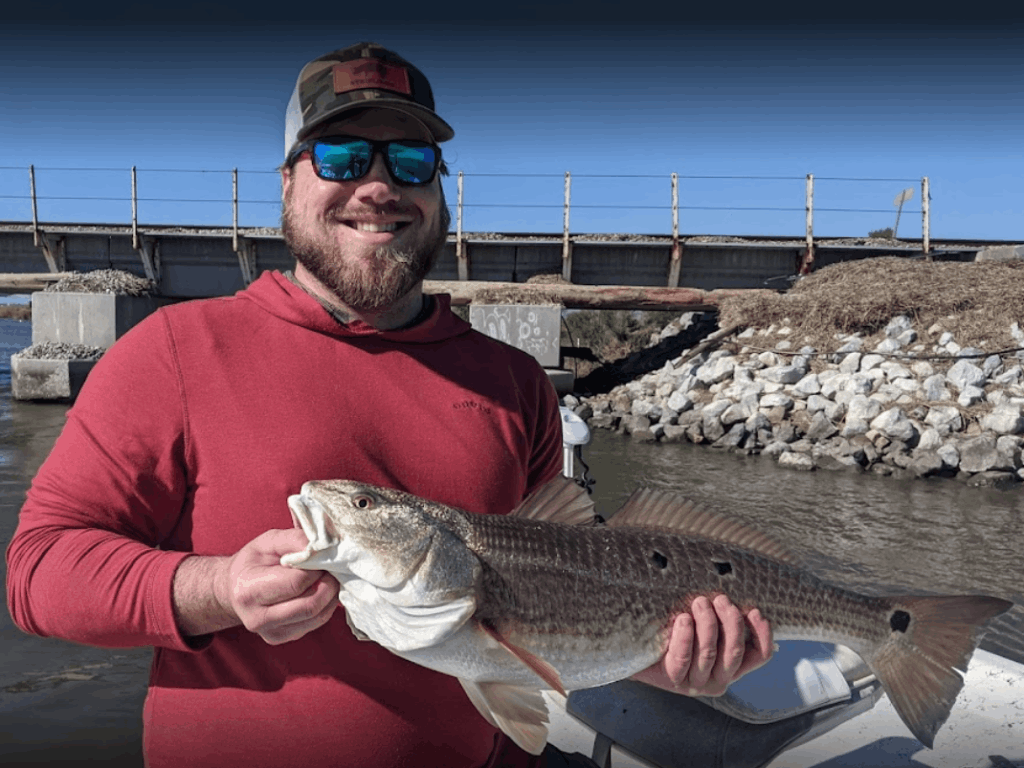 Redfish caught while fishing