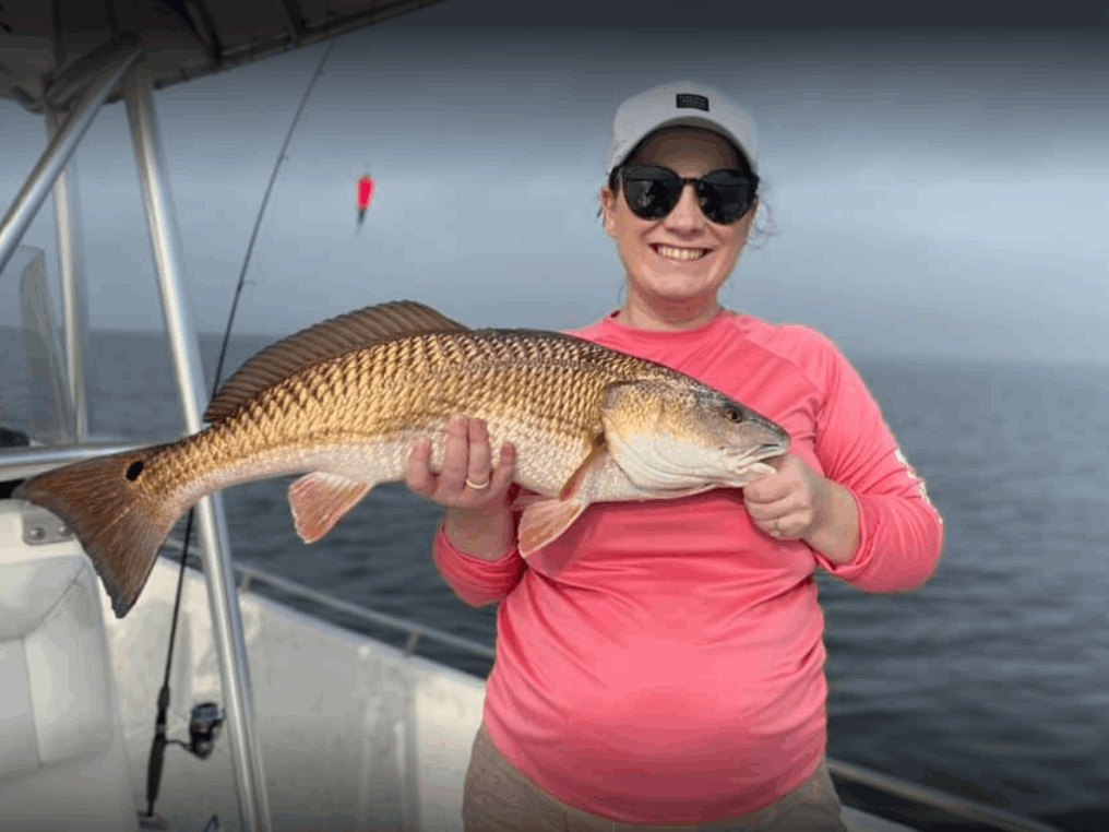 Redfish caught while fishing