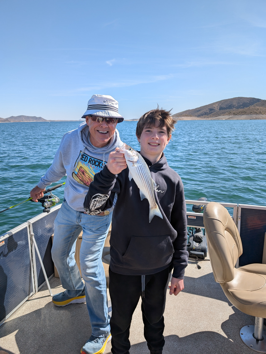 Peaceful day on the lake with a good catch.