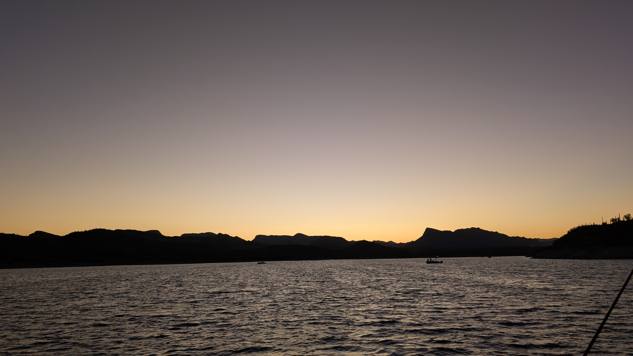 Clear skies and light tackle: perfect day for jigging and trolling!