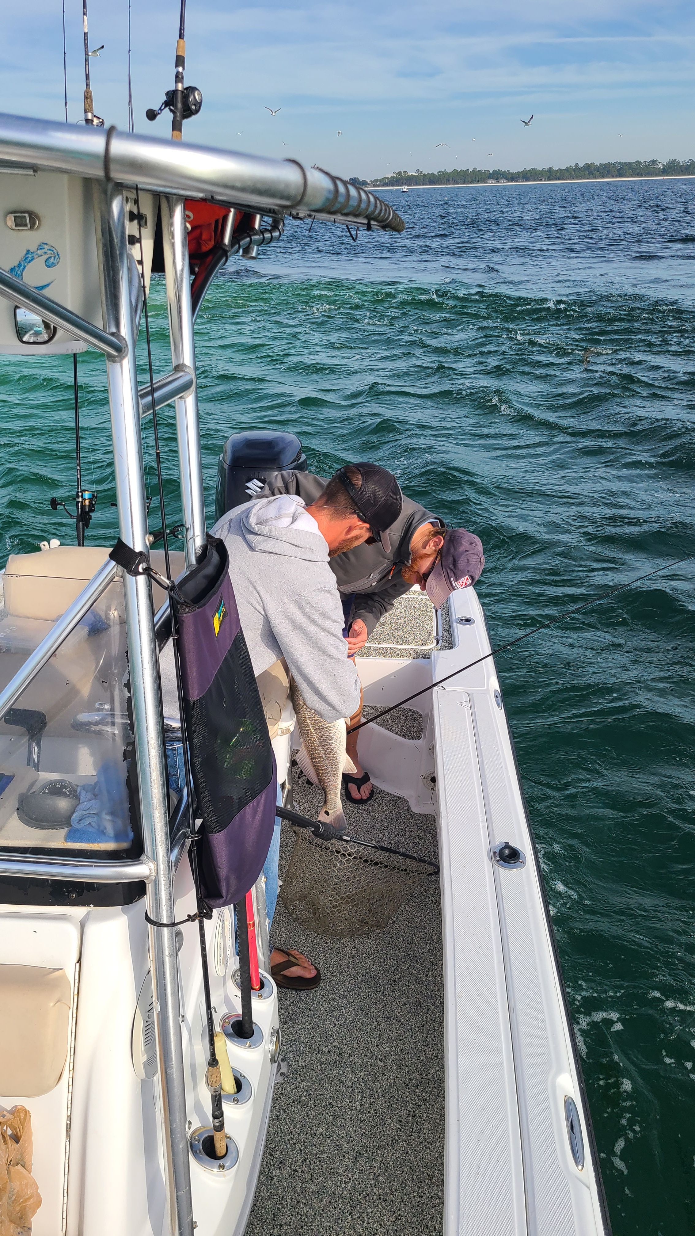 Fishing at an unknown location