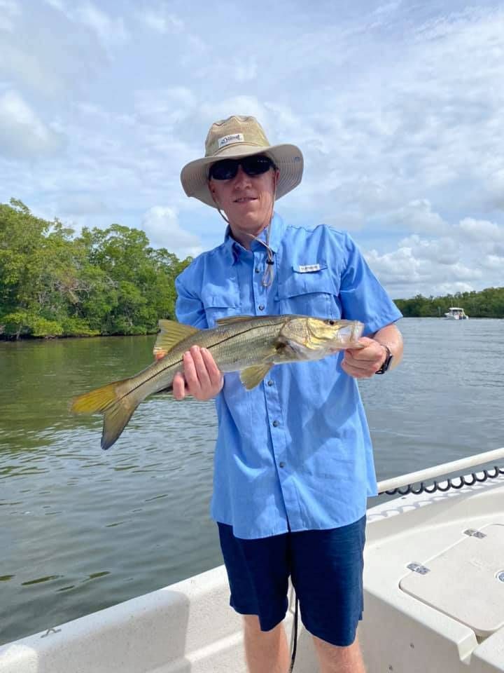 Lone angler fishing in unknown location