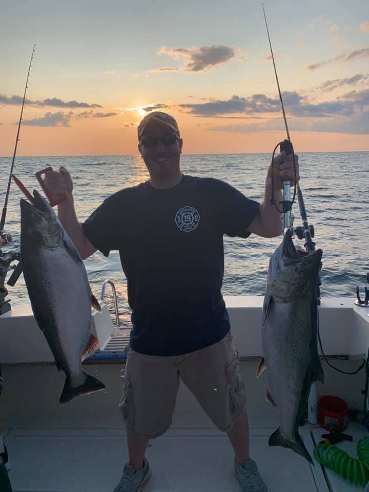 Chinook salmon fishing adventure