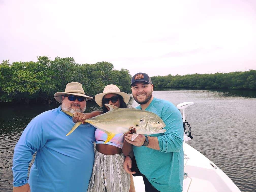 Crevalle Jack fish caught while fishing
