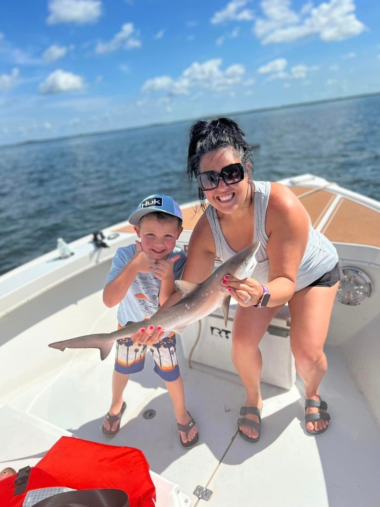Dusky Smooth-Hound fish caught while fishing