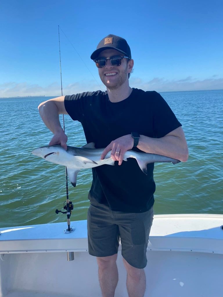 One person fishing in an unknown location