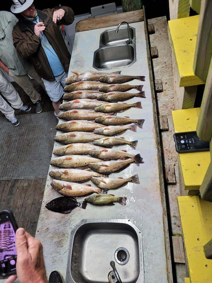 Fishing at an unknown location