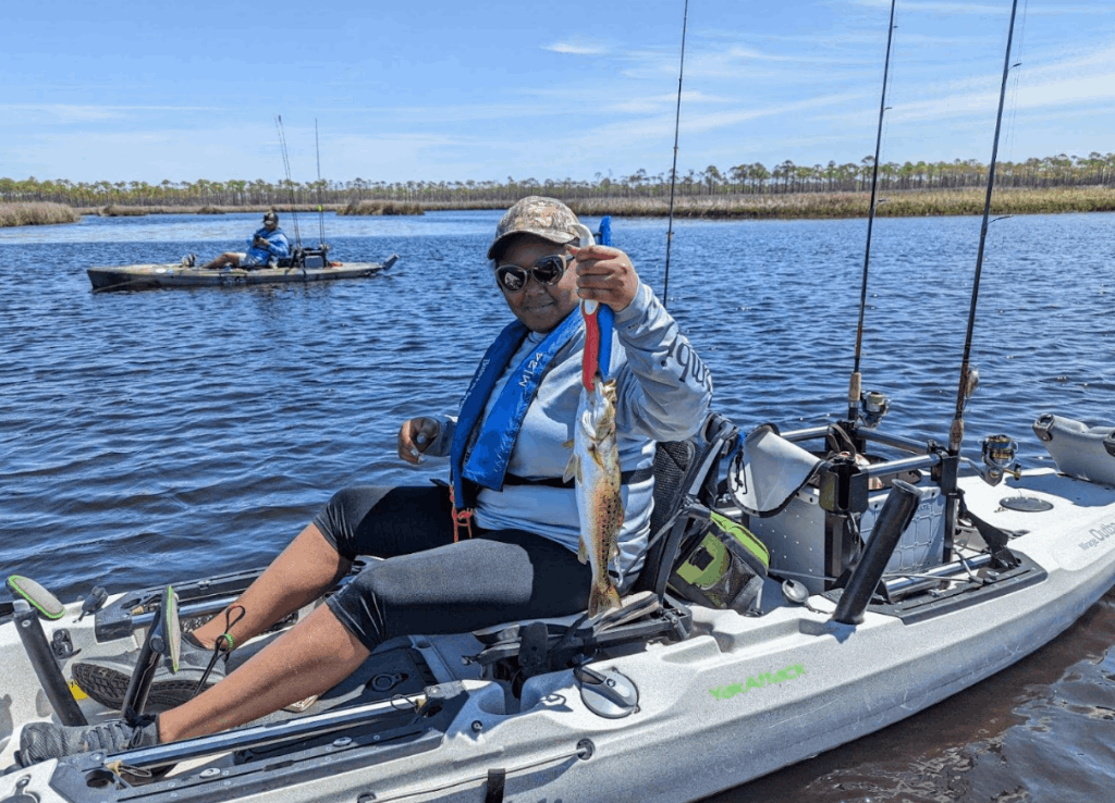 A single fisherman with an unknown catch in an unknown location