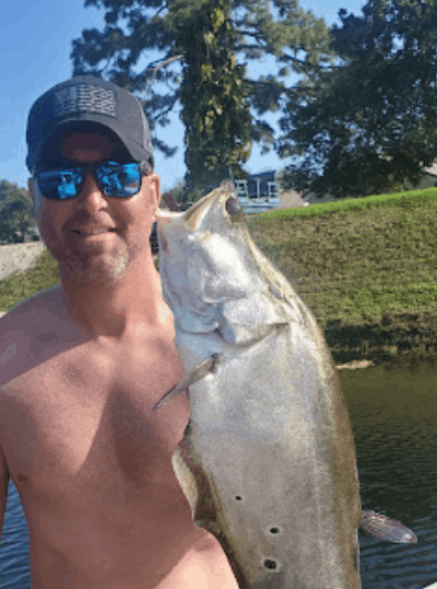 Solitary fishing adventure in unknown location