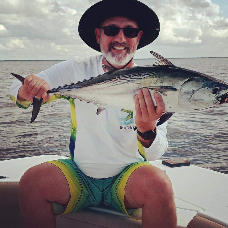 Little Tunny fish caught by angler