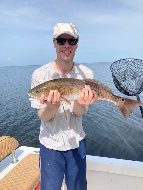 Redfish, 23-inch fish caught while fishing